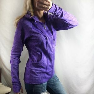 Athleta Purple Space Dye Strength Hoodie 2